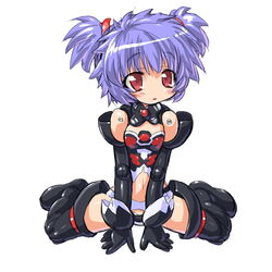  :o altines bad_id bad_pixiv_id blue_hair blush brown_eyes busou_shinki dd_(ijigendd) doll_joints female flat_chest full_body joints mecha_musume short_hair short_twintails simple_background sitting solo twintails wariza white_background 