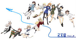  501st_joint_fighter_wing 6+girls agahari animal_ears black_pantyhose blood cat_ears cat_girl cat_tail charlotte_e._yeager charlotte_e._yeager_(cosplay) closed_eyes commentary_request cosplay costume_switch dog_ears dog_girl dog_tail eila_ilmatar_juutilainen eila_ilmatar_juutilainen_(cosplay) erica_hartmann erica_hartmann_(cosplay) everyone fangs fox_ears fox_girl fox_tail francesca_lucchini francesca_lucchini_(cosplay) gertrud_barkhorn gertrud_barkhorn_(cosplay) glasses highres lynette_bishop lynette_bishop_(cosplay) military military_uniform minna-dietlinde_wilcke minna-dietlinde_wilcke_(cosplay) miyafuji_yoshika miyafuji_yoshika_(cosplay) multiple_girls no_pants nosebleed one_eye_closed panties panties_under_pantyhose pantyhose perrine_h._clostermann perrine_h._clostermann_(cosplay) rabbit_ears rabbit_girl rabbit_tail sakamoto_mio sakamoto_mio_(cosplay) sanya_v._litvyak sanya_v._litvyak_(cosplay) school_uniform serafuku strike_witches tail thighhighs underwear uniform white_pantyhose wolf_ears wolf_girl wolf_tail world_witches_series 