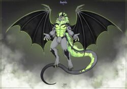  2020 abs animated anthro digital_media_(artwork) dragon fur furred_dragon furred_scalie grey_body grey_fur male membrane_(anatomy) membranous_wings mythological_creature mythological_scalie mythology nude scalie short_playtime solo sunnyowi tail wings 