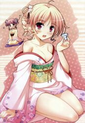  agnes_boulange cleavage kimono ko~cha la_campanella_della_benedizione minette 