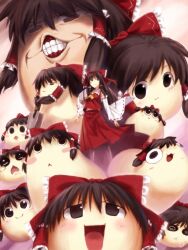  female hakurei_reimu highres multiple_persona saber_(cosplay) touhou yukkuri_reimu yukkuri_shiteitte_ne 