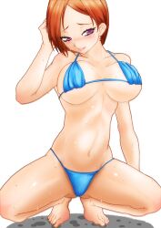  &atilde;&sbquo;&sup3;&atilde;&sbquo;&brvbar;&atilde;&sbquo;&cedil;&atilde;&fnof;ž ???? bikini blush orange_hair short_hair swimsuit wet 