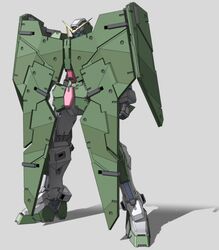  armor commentary_request gundam gundam_00 gundam_dynames helmet machinery mecha no_humans robot weapon zefai 