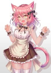  animal_ears cocoasabure maid nekomimi tail thighhighs 