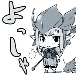  blue_theme commentary_request dragon dragoon dragoon_(final_fantasy) dragoon_wyvern_(ff11) elf elvaan female final_fantasy final_fantasy_xi long_hair monochrome photoshop_(medium) pointy_ears prishe tara_baka_ni 