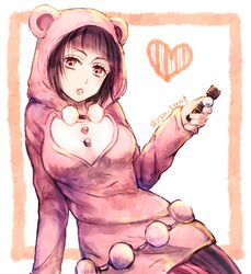  animal_ears bad_id bad_pixiv_id bear_ears black_hair brown_eyes chess_piece fake_animal_ears female heart higashikata_daiya hood jojo_no_kimyou_na_bouken jojolion pantyhose solo striped_clothes striped_pantyhose sumimoto_ryuu sweater twitter_username vertical-striped_clothes vertical-striped_pantyhose 