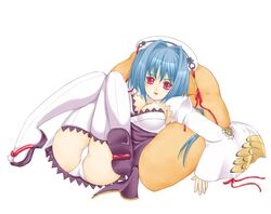  bad_id bad_pixiv_id chouun female koihime_musou panties solo thighhighs underwear yunako_(artist) 