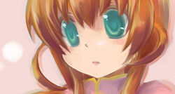  artist_request female green_eyes ixveria lyrical_nanoha mahou_shoujo_lyrical_nanoha mahou_shoujo_lyrical_nanoha_strikers_sound_stage_x orange_hair solo 