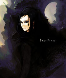  bad_id bad_pixiv_id black_hair dark ergo_proxy eyeshadow female goth_fashion kusumori_shiba long_hair makeup pale_skin re-l_mayer solo 