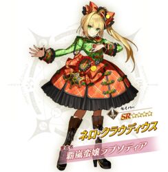  aiguillette badge black_footwear blonde_hair boots bow character_name closed_mouth cross-laced_footwear earrings fate/grand_order fate_(series) female frills full_body green_eyes green_shirt hair_intakes hairbow high_heel_boots high_heels jewelry knee_boots lace-up_boots long_hair looking_at_viewer nero_claudius_(fate) nero_claudius_(fate/extra) nero_claudius_(lostroom_outfit)_(fate) official_alternate_costume official_art orange_bow orange_skirt plaid plaid_bow plaid_shirt plaid_skirt shirt side_ponytail skirt smile solo standing star_(symbol) third-party_source transparent_background wada_arco waist_bow 