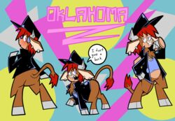  bovid bovine cattle fan_character female hi_res mammal okie oklahoma pembrokewkorgi them&#039;s_fightin&#039;_herds 