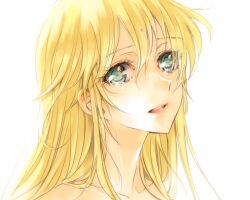  1boy androgynous ang blonde_hair blue_eyes commentary_request long_hair looking_at_viewer male_focus portrait saint_seiya solo tears virgo_shaka 