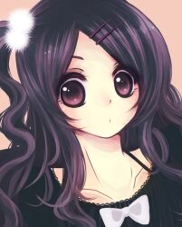  commentary_request female hiiragi_yuka_(niconico) indie_utaite long_hair looking_at_viewer manabu purple_eyes purple_hair solo utaite 