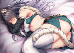  animal_ear_fluff animal_ears armpit_crease bad_id bad_pixiv_id bare_shoulders bed_sheet black_hair blush breasts capelet closed_mouth crop_top duplicate feet_out_of_frame female fingerless_gloves fur_capelet gloves gradient_hair hair_between_eyes highres kurofude_anna long_hair looking_at_viewer lying medium_breasts midriff multicolored_hair on_side pixel-perfect_duplicate princess_connect! shiori_(princess_connect!) skindentation smile solo tail thighhighs thighs tiger_ears tiger_girl tiger_tail white_thighhighs 