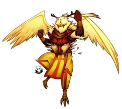  2017 alpha_channel angel anthro archangel archangel_uriel clothing cross elfein feathered_wings feathers horn monster solo uriel wings 