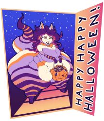  absurd_res alpha_channel anthro ass belly big_belly big_breasts big_butt breasts candy dessert fat_rolls feet female food fruit halloween hi_res holidays huge_belly huge_breasts huge_butt huge_hips huge_thighs humanoid_feet hyper mask monster moomis morbidly_obese morbidly_obese_female multiple_chins neck_rolls neck_tuft obese obese_female overweight overweight_female plant plantigrade pumpkin simple_background solo tail thick_thighs transparent_background tuft vector wearing_mask wide_hips 