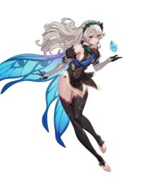  bare_shoulders breasts cape closed_mouth corrin_(female)_(fire_emblem) corrin_(female)_(resplendent)_(fire_emblem) corrin_(fire_emblem) covered_navel dress ekao elbow_gloves feet female fire_emblem fire_emblem_fates fire_emblem_heroes floating floating_object full_body gloves gradient_clothes hair_ornament hairband highres lips long_hair medium_breasts non-web_source official_art panty_straps pointy_ears red_eyes see-through short_dress sleeveless sleeveless_dress smile solo stone thighhighs thighs thorns toeless_legwear toes transparent_background white_hair wing_cape 