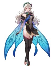  bare_shoulders breasts cape closed_mouth corrin_(female)_(fire_emblem) corrin_(female)_(resplendent)_(fire_emblem) corrin_(fire_emblem) covered_navel dress ekao elbow_gloves feet female fire_emblem fire_emblem_fates fire_emblem_heroes full_body gloves gradient_clothes hair_ornament hairband hand_on_own_chest hand_up highres long_hair looking_at_viewer medium_breasts non-web_source official_alternate_costume official_art panty_straps red_eyes see-through shiny_clothes short_dress sleeveless sleeveless_dress solo standing thighhighs thighs thorns toeless_legwear toes transparent_background turtleneck white_hair wing_cape 