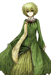  alternate_costume bad_id bad_pixiv_id dress female green_dress green_hair no_headwear rhapsode short_hair soga_no_tojiko solo touhou 