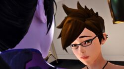  2girls 3d demolljok female honey_select overwatch studio_neo tracer widowmaker 