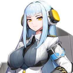  arm_band armband big_breasts black_necktie black_tie blunt_bangs bodysuit_under_clothes breast_support breasts_support bumcha color cyan_hair eb-48g_hraesvelgr epaulettes female female_focus female_only game_cg headset last_origin light_blue_hair long_hair looking_at_viewer military_uniform necktie necktie_between_breasts open_uniform tie tie_between_breasts transparent_background uniform white_uniform yellow_eyes 