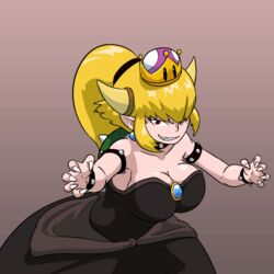  1:1 2018 2d_animation animal_humanoid animated anthro anthro_to_humanoid blonde_hair bowser bowsette_meme breasts claws clothing crown female gender_transformation hair headgear horn humanoid humanoid_pointy_ears koopa koopa_humanoid long_hair male mario_bros meme mtf_crossgender mtf_transformation nintendo powerofsin red_eyes red_hair rule_63 scalie scalie_humanoid shell short_playtime smile solo super_crown transformation 