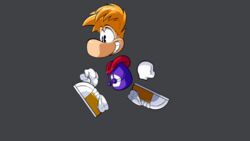  2019 animated clothing digital_media_(artwork) floating_feet floating_hands floating_head footwear full-length_portrait humanoid male portrait rayman rayman_(series) raypeople_(rayman) rongs1234 short_playtime side_view smile solo ubisoft walking 