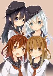  akatsuki_(kancolle) hibiki_(kancolle) ikazuchi_(kancolle) inazuma_(kancolle) kantai_collection komikko_(alice) 