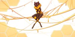  2020 2:1 anthro arthropod digital_media_(artwork) female insects knight_dd sitting solo 