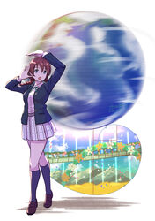  arms_up black_jacket black_socks blazer blue_jacket braid brown_footwear brown_hair dated double_exposure emma_verde female fibonacci_sequence full_body globe golden_spiral green_eyes jacket jojo_no_kimyou_na_bouken jojo_pose kneehighs la_bella_patria_(love_live!) loafers long_hair long_sleeves looking_at_viewer love_live! love_live!_nijigasaki_high_school_idol_club motion_blur nijigasaki_school_uniform open_clothes open_jacket open_mouth plaid plaid_skirt pleated_skirt pose school_uniform shamakho shirt shoes signature simple_background skirt socks solo stand_(jojo) standing twin_braids watermark white_background white_shirt white_skirt 