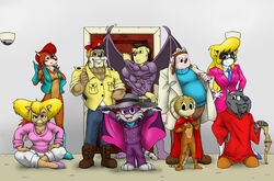  3_toes anthro archie_comics baloo barefoot black_nose blue_boots blue_clothing blue_footwear blue_gloves blue_handwear blue_topwear blue_vest boots breasts callie_briggs canid canine canis cape cape_only chip_&#039;n_dale_rescue_rangers cleavage clothed clothing cloudscratcher cobra cody_baier cosplay costume crossover darkwing_duck dipstick_tail disney domestic_cat domestic_dog don_bluth ducktales feet felid feline felis felix_o&#039;connel female footwear fox gargoyles gloves goliath_(gargoyles) goof_troop group halloween handwear hanna-barbera holidays ixia male mammal markings master_splinter monterey_jack_(cdrr) mostly_nude mrs._brisby open_clothing open_topwear open_vest peg_pete reptile sally_acorn scalie sega snake snake_hood sonic_the_hedgehog_(archie) sonic_the_hedgehog_(comics) sonic_the_hedgehog_(series) swat_kats tail tail_markings talespin teenage_mutant_ninja_turtles the_jungle_book the_secret_of_nimh toes topwear vest 