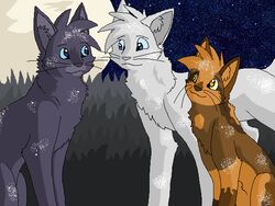  2010 aliasing ambiguous_gender aunt_(lore) aunt_and_nephew_(lore) black_whiskers blue_eyes bluestar_(warriors) brown_body brown_fur brown_inner_ear_fluff brown_nose cel_shading detailed_background digital_drawing_(artwork) digital_media_(artwork) domestic_cat eye_contact felid feline felis female_(lore) feral fur grass grey_body grey_fur grey_inner_ear_fluff grey_nose group head_tuft inner_ear_fluff looking_at_another male_(lore) mammal microsoft_paint_(artwork) moon nephew_(lore) night outside plant redtail_(warriors) sebdoggo shaded sitting sky smile standing star starclan_cat starry_sky tortoiseshell_cat trio tuft warriors_(book_series) whiskers white_body white_fur whitestorm_(warriors) yellow_eyes 