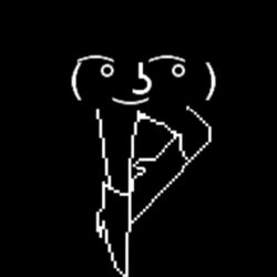  1:1 animated black_background humor lenny_face meme mettaton not_furry reaction_image simple_background undertale undertale_(series) unknown_artist 