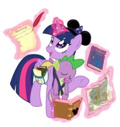  alicorn alpha_channel bag book checklist crossover cutie_mark disney disney_parks disneyland dragon duo equid equine feathered_wings feathers female feral friendship_is_magic fur hair hasbro hi_res horn horn_magic levitating_object levitation list loose_feather lostinthetrees_(artist) magic magic_glow male mammal map mickey_mouse_ears multicolored_hair my_little_pony mythological_creature mythological_equine mythological_scalie mythology open_book open_mouth paper physical_list purple_body purple_eyes purple_feathers purple_fur quill scalie simple_background smile spike_(mlp) tail transparent_background twilight_sparkle_(mlp) two_tone_hair wings writing_text 