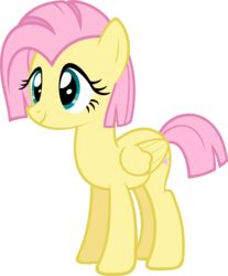  alpha_channel alternate_hairstyle cutie_mark equid equine feathered_wings feathers female feral fluttershy_(mlp) friendship_is_magic fur hair hasbro hi_res mammal my_little_pony mythological_creature mythological_equine mythology pegasus pink_hair short_hair solo wings yellow_body yellow_feathers zacatron94 