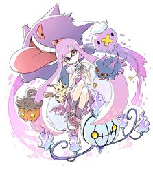  bad_id bad_twitter_id bike_shorts blank_eyes chandelure collared_shirt colored_sclera comamawa crossover dress drifloon female fire full_body gengar hands_up head_tilt highres holding holding_poke_ball inkling inkling_girl inkling_player_character knees_up long_hair long_tongue mimikyu misdreavus open_clothes open_shirt pointy_ears poke_ball pokemon pokemon_(creature) pumpkaboo purple_eyes purple_hair purple_theme red_eyes red_sclera shirt shoes short_hair_with_long_locks short_sleeves shorts_under_dress sidelocks simple_background sneakers splatoon_(series) tentacle_hair tongue tongue_out very_long_hair white_background wing_collar yellow_sclera 