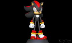  3d_(artwork) 3d_modeling 3d_print angry anthro black_body clothing digital_media_(artwork) eulipotyphlan fist footwear fur gloves handwear hedgehog hi_res looking_straight male mammal multicolored_body orange_eyes ring sega shadow_the_hedgehog shoes sillytoys simple_background solo sonic_the_hedgehog_(series) stage standing 