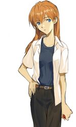  blue_eyes cosplay female ikari_shinji ikari_shinji_(cosplay) neon_genesis_evangelion solo soryu_asuka_langley source_request 