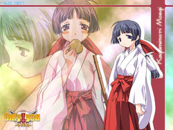  4:3 japanese_clothes kagamimori_moegi miko mutsumi_masato only_you only_you_recross wallpaper 