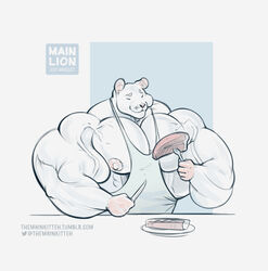  2016 abs anthro areola beef big_muscles closed_eyes clothing eating food huge_muscles hyper hyper_muscles male mammal meat mouse mouse_mountain murid murine muscular muscular_anthro muscular_male nipples pecs purrcules_(artist) rodent shirt simple_background solo steak tank_top topwear vein veiny_muscles 