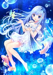  digital_version dress emori_miku emori_miku_project miconodia summer_dress wet 