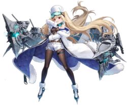  armpit_crease azur_lane bare_shoulders black_gloves blonde_hair bodystocking breasts cannon coat cross-laced_footwear female fine_fabric_emphasis floating_hair full_body fur-trimmed_coat fur-trimmed_footwear fur_hat fur_trim gloves goggles goggles_on_head hat highres ice long_hair long_sleeves looking_at_viewer ng_jie off_shoulder official_art open_clothes open_coat open_mouth red_eyes rigging short_shorts shorts skin_tight sleeveless small_breasts smile solo soobrazitelny_(azur_lane) standing teeth thigh_strap torpedo torpedo_launcher torpedo_tubes transparent_background turret twintails two-tone_gloves underbust upper_teeth_only ushanka very_long_hair white_coat white_footwear white_hat white_shorts 