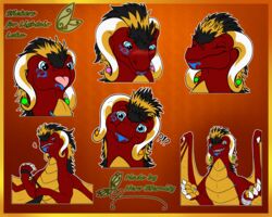  5:4 armoredlightdragon blep blue_eyes blush dragon heart_symbol hi_res horn lightair_loka mythological_creature mythological_scalie mythology nero_eternity_(artist) pack red_body scalie sticker tongue tongue_out wings 