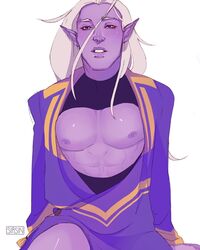  1boy long_hair lotor male male_only purple_skin silver_hair tagme voltron voltron:_legendary_defender white_hair 