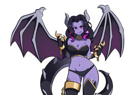  animal_humanoid anthro black_hair breasts clothed clothing dragon dragon_humanoid ender_dragon female hair humanoid jean_(minecraft) low_res microsoft minecraft mojang muds purple_body purple_skin solo tail xbox_game_studios 