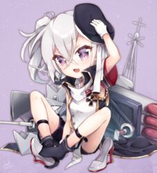  :d age_regression aged_down armband armpits azur_lane beret between_legs black_shorts black_socks blush buttons coattails commentary_request cross crossed_bangs dated female full_body gloves hair_between_eyes hand_between_legs hand_on_headwear hat hat_ribbon high_heels holding iron_cross leg_belt long_hair looking_at_viewer loose_socks machinery oerba_yun_fang open_mouth purple_background purple_eyes ribbon rigging rudder_footwear satsuki_meguru shirt shoes shorts sidelocks signature simple_background sitting skin_fang sleeveless sleeveless_shirt smile socks solo torpedo unworn_shoes white_gloves white_hair white_ribbon white_shirt z1_leberecht_maass_(azur_lane) 