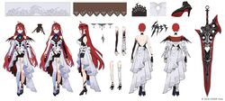  absurdres character_profile clothes_on/clothes_off elizabeth_rose_bloodflame expressions full_body highres hololive hololive_english long_hair mephisto_(angraecum) multiple_views official_art red_hair reference_sheet turnaround variations virtual_youtuber 