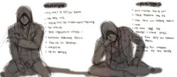  1boy alex_mercer bad_id bad_pixiv_id greyscale hood hooded_jacket jacket korean_text male_focus monochrome prototype_(game) shaded_face solo translation_request y_(gkdms1187) 