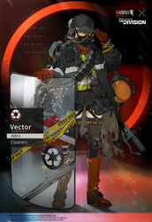  bad_link bandolier baseball_cap boots cleaners crack crossover english_text explosive female firefighter flamethrower gas_mask gas_tank girls&#039;_frontline gloves grenade gun hat headset knee_boots knee_pads mask official_alternate_costume official_art oxygen_tank promotional_art riot_shield rogue_division_agent shield skirt smile_(mm-l) solo thighhighs tom_clancy&#039;s_the_division tube vector_(girls&#039;_frontline) vector_(hellfire)_(girls&#039;_frontline) watch weapon wristwatch 