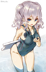  kantai_collection kashima_(kancolle) kato_roku swimsuits wet 